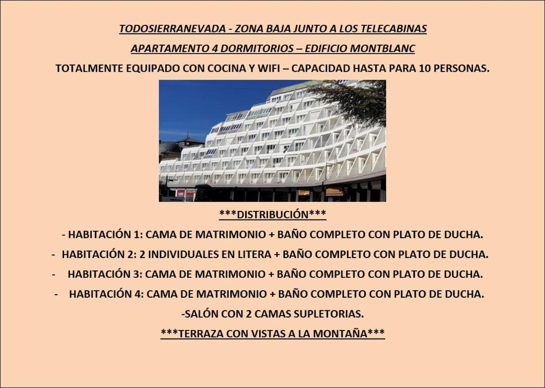 Todosierranevada Zona Baja - Apartamentos De 4 Dormitorios - Junto A Los Telecabinas Sierra Nevada Phòng bức ảnh